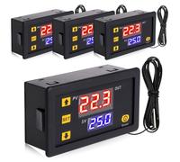 4 pièces Module de contrôle de température numérique W3230 DC 12V 20A LED Thermostat Thermomètre Interrupteur de Contrôle avec sonde étanche -50℃ à 120℃