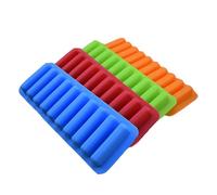 4 pièces Moules en Silicone pour Barres de Céréales, 10 Cavités Moule Silicone Rectangulaire Barres Energétiques Moule Anti-adhésif