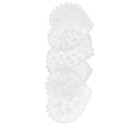 4 Pièces Moules en Silicone pour Fleurs, Blanc, Lisse | Bavures, Ne Se Déforme Pas, Facile à Utiliser, Silicone Blanc pour Amis et Famille