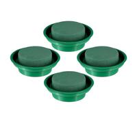 4 Pièces Mousse de Fleur Ronde Verte en Pp Résine Phénolique