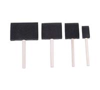4 pièces mousse peinture brosse mousse Bricolage outils de peinture éponge outil de dessin éponges brosse ensemble peinture éponge outil avec poignée en bois pour l'artwork