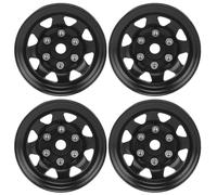 4 pièces moyeu de jante de roue RC 1.55 pouces moyeux de roue RC universels pour chenilles axiales AX90069 noir