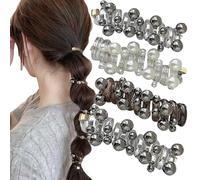 4 Pieces No Damage Soft Elastic Spiral Hair Ties, Twisted Hair Wire Pony Hairwire, Elastic Rubber Ponytail Holders, Women for Everyday Wear Special Occasions (4Pcs)