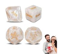 4 PièCes Nouveauté DéS Jeux pour Adultes DrôLe Sexe DéS Amour Humour éRotique Craps de DéS Barre Jouet Couple Cadeau Blanc,jeu couple,sex toýs,sex,jeux de couple coquin sex