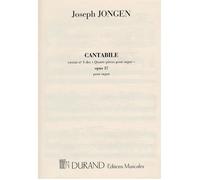 4 Pieces Op 37 N 1 Cantabile Orgue / Conducteur