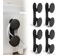 4 Pièces Organisateur de Câble, Organisateur de Cordon, Organisation des fils électriques, Auto-Adhésif, Stick on Appareils de Cuisine, Mélangeur, Friteuse à Air, Cafetière (4Noir)