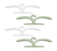4 Pièces Organisateur de Câbles Adhésif en Tpr, Vert et Blanc | Cordons D’appareils et Multiples Câbles, Design Auto-adhésif, N’abîme Pas les Fils, Usage Maison