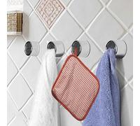4 pièces originalité petit crochet porte-serviettes, avec adhésif fort, tenture murale de cuisine sans crochet adhésif de poinçonnage ni de marquage, crochet de cintre suspendu for femme de dortoir/14