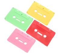 4 Pièces Ornement de Cassette Vierge K7 Audio en Plastique Rétro | Bandes Audio Vierges, Cassettes Vierges Soi-même, Style Rustique, Montage Mural Facile