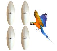 4 Pièces Os de Seiche Premium pour Tortues, 11-13cm Sepia-King Os de seiche, Os de seiche Tortue avec 4 Supports, Jouets à Mâcher Oiseaux, Oiseau Calcium Jouet, Source Naturelle de Calcium et Minéraux