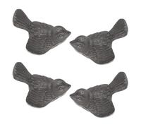 4 Pièces Outil de Cuisson en Fer en Fonte Forme Oiseau | Supporte les Besoins en Fer des Sportifs, Compatible Eau et Bouillon, Nettoyage Facile et Goût Neutre