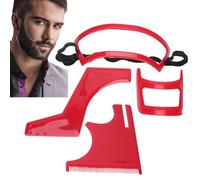4 pièces outil de mise en forme de la barbe Kit de coupe de cheveux, kit d'outils de mise en forme de la ligne des cheveux pour hommes barbiche et décolleté rasage guide de la barbe outil de mise en f