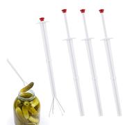 4 Pièces Outil de Pince à Cornichon pour Pot, Cueilleur de Cornichons en Acier Inoxydable Pince à Poivre d'Olive Pickle Pincher pour Aliments de Cuisine Pot de Concombre et Cornichons
