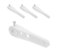 4 Pièces Outil de Réparation, Plastique Blanc | Fixations de Cuvette et Anciennes Installations, Usage Sûr, Moins de Recours Artisan, Entretien Salle de Bain
