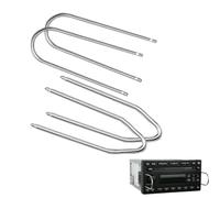 4 Pièces Outil D'extraction de Autoradio, Autoradio Adaptateur Outils D'extraction de Radio de Voiture Clés D'extraction de Démontage Autoradio D'autoradio Acier Inoxydable Clef Extraction Autoradio