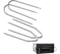 4 Pièces Outil D'extraction de Autoradio, Clé Extraction Autoradio Acier Inoxydable Clef Extraction DIN Clé D'extraction Universel pour Retrait et Installation de Systèmes Audio de Voiture