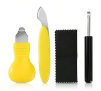 4 pièces Outil professionnel de démontage de fond de montre, ouvre-boîtier, kit de remplacement de pile, trousse de réparation de montre pour ouvrir facilement le couvercle arrière de la montre et eff