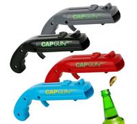 4 Pièces Ouvre-bouteille, Cap Gun Ouvre Bouteille de Pistolet, Décapsuleur Amusant à Capuchon, Convient Pour la Maison, le Restaurant, le Bar, les Fêtes et la Bière