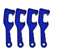 4 Pièces Ouvre-seau en Plastique Bleu, Clé à Molette