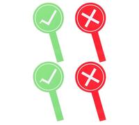 4 Pièces Palette de Réponse Réutilisable en Mousse, Portable | Accessoire Manuel, Usage Scolaire et Jeux de Vote, Format Léger, Conçu pour Enseignants Débutants