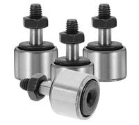 4 Pièces Palier de Came Boulonné à Rouleaux, Acier de Roulement | Structure à Galet Suiveur, Fonctionnement Stable et Fluide, Usage Industriel et Machines-outils, Couleur Argenté