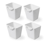 4 Pièces Panier Suspendu pour la Cuisine, Boîte de Rangement à Suspendre,Accessoires de Chariot à Roulettes, Panier de Rangement à Suspendre,Seaux à Suspendre,Porte-Gobelets à Suspendre
