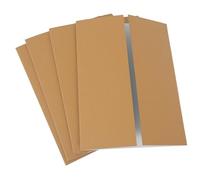 4 Pièces Panneau D’affichage Trifold Blanc en Carton Ondulé | Surface Lisse et Ferme, Pliage Trois Volets Autonome, pour Dessins et Expositions Scientifiques