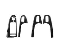 4 Pièces Panneau De Lève-vitre De Porte De Voiture Bouton Cadre Garniture Autocollant Pour A4 A5 2013 2014 2015 2016(LHD With hole)