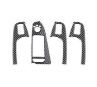 4 Pièces Panneau De Lève-vitre De Porte De Voiture Bouton Cadre Garniture Autocollant Pour A4 A5 2013 2014 2015 2016(RHD Without hole)
