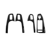 4 Pièces Panneau De Lève-vitre De Porte De Voiture Bouton Cadre Garniture Autocollant Pour A4 A5 2013 2014 2015 2016(RHD With hole)