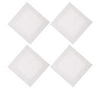 4 Pièces Panneau de Toile D'artiste Blanc en Bois pour Peinture | Surface Prête à L'emploi, Bords Nets et Lisses, pour Acrylique et Apprêt Gesso, Loisirs Créatifs