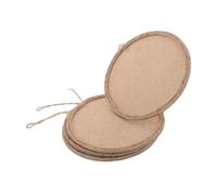 4 Pièces Panneau de Toile de Lin pour Garçon et Filles, Cadre Jute