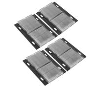 4 Pièces Panneau Rétroréfléchissant Rectangulaire Noir | Plastique, Entraxe 48 à 72mm, Trou M4 X 12mm, Usage Véhicules et Chaussées