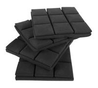 4 Pièces Panneaux Acoustiques en Mousse Noire