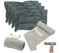 4 Pièces Pansement Israelien Compressif Pansement Compressif D'urgence Garot a Tourniquet, Gris Coussin Hemostatique Urgence, Polyester Garrot Tourniquet Militaire pour Extérieur, Intérieur