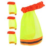 4 Pièces Pare-Soleil en Maille, Haute Visibilité | Protection du Cou, Bordure Réfléchissante, Ventilation Rafraîchissante, Usage pour Hommes et Échafaudeurs