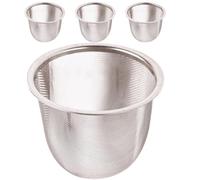 4 Pièces Passoire à Thé en Acier Inoxydable, Petite et Légère | Filtre Maille Fine Réutilisable, Facile à Ranger, Ne Se Déforme Pas, pour Thé en Vrac et Café
