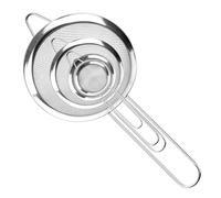 4 Pièces Passoire Tamis Chinois 5/8/12/18cm Ecumoire Cuisine Inox Tamis Tamiseur Farine Petite Passoire Fine Egouttoir Pates Pour Égoutter Poudre Pâtisserie Nouille Riz Pates Légumes Quinoa (Argent)