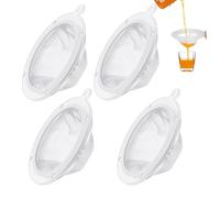 4 Pièces Passoires En Nylon Fin Filtre à Tamis Fin Passoire De Cuisine En Maille Fine 100/200/300/400 Mesh Passoire Mailles Tamis En Nylon Filtre à Liqueur pour Jus Vin Lait Lait De Soja Filtration