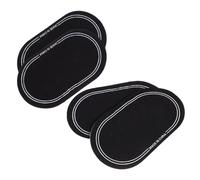 4 Pièces Patch Protecteur Noir à Double Pédale, Pte | Réduit L’usure du Batteur, Aide à Contrôler les Harmoniques, pour Pratique et Scène