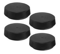 4 Pièces Patin Antidérapant en Caoutchouc pour Pieds de Balance | Amortisseur Noir 5,80x5,80x1,80cm, Installation Rapide, Bases de Capteur et Balance Industrielle