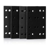 4 Pièces Patin D'interface de Ponçage en Éponge Noir | Coussin Tampon Auto-agrippant, Accessoires Ponçage Doux, Usage Maison et Atelier, Finition