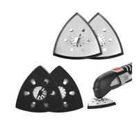 4 Pièces Patin Ponceuse Triangulaire, Plateau Ponceuse Parkside, Plateau Ponceuse Triangulaire, Accessoire outil Multifonction Parkside (93mm)