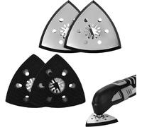 4 Pièces Patin Ponceuse Triangulaire, Triangle Patin De Ponçage, 93mm Plateau De Ponçage Outil Multifonction, Plateau Ponceuse Triangulaire, Pour Bois, Plastique Dur Ponçage Outil (93mm)