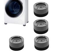 4 Pièces Patins anti vibration en caoutchouc, amortisseur machine a laver Pieds en Caoutchouc pour Machine à Laver, Coussin de pied universel antichoc adapté pour Machine à Laver séchants