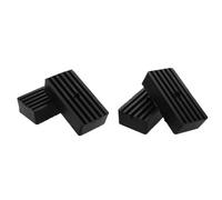 4 Pièces Patins Antivibrations en Caoutchouc Noir pour Générateurs et | Bruit, Isolation des Vibrations, Surface Antidérapante, Protège Machines et Sols, Garage Atelier