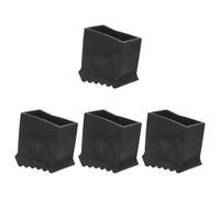 4 Pièces Patins en Caoutchouc Antidérapants, Noir | Protection du Sol, Remplacement Simple, Texture Adhérente, Usage Intérieur et Entretien Extérieur, pour Escabeaux