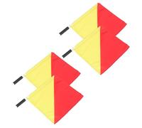 4 Pièces Pavillon de Signalisation Nautique, Drapeau à Main | Bateau et Voiliers, Couture Coupe-vent, Clips Inox et Cordes de Fixation, Normes Code International