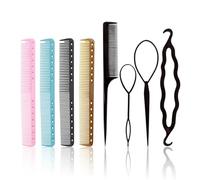 4 Pièces Peigne À Densité Large À Double Tête, 1 Ensemble De Kit En Épingle À Cheveux, Outils De Coupe De Cheveux En Plastique, Peigne De Style Réutilisable Et Pratique.