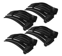 4 Pièces Peigne à Queue de Cheval Simple en Plastique Noir | Accessoire Léger, Style Délicat, Créez Vos Coiffures, Adapté au Mariage Bal